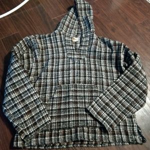 Earth Raga poncho hoodie